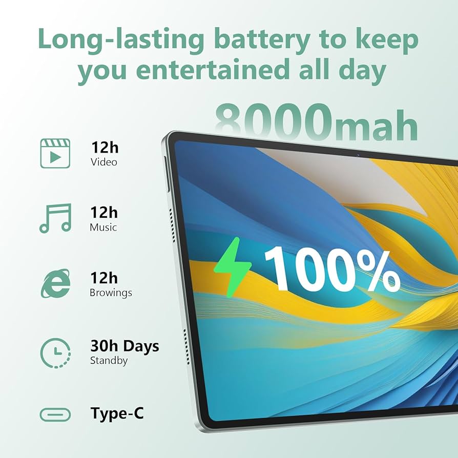 Amazon.com : Azeyou 11 inch Tablet, Android 15 Tablet, 18GB
